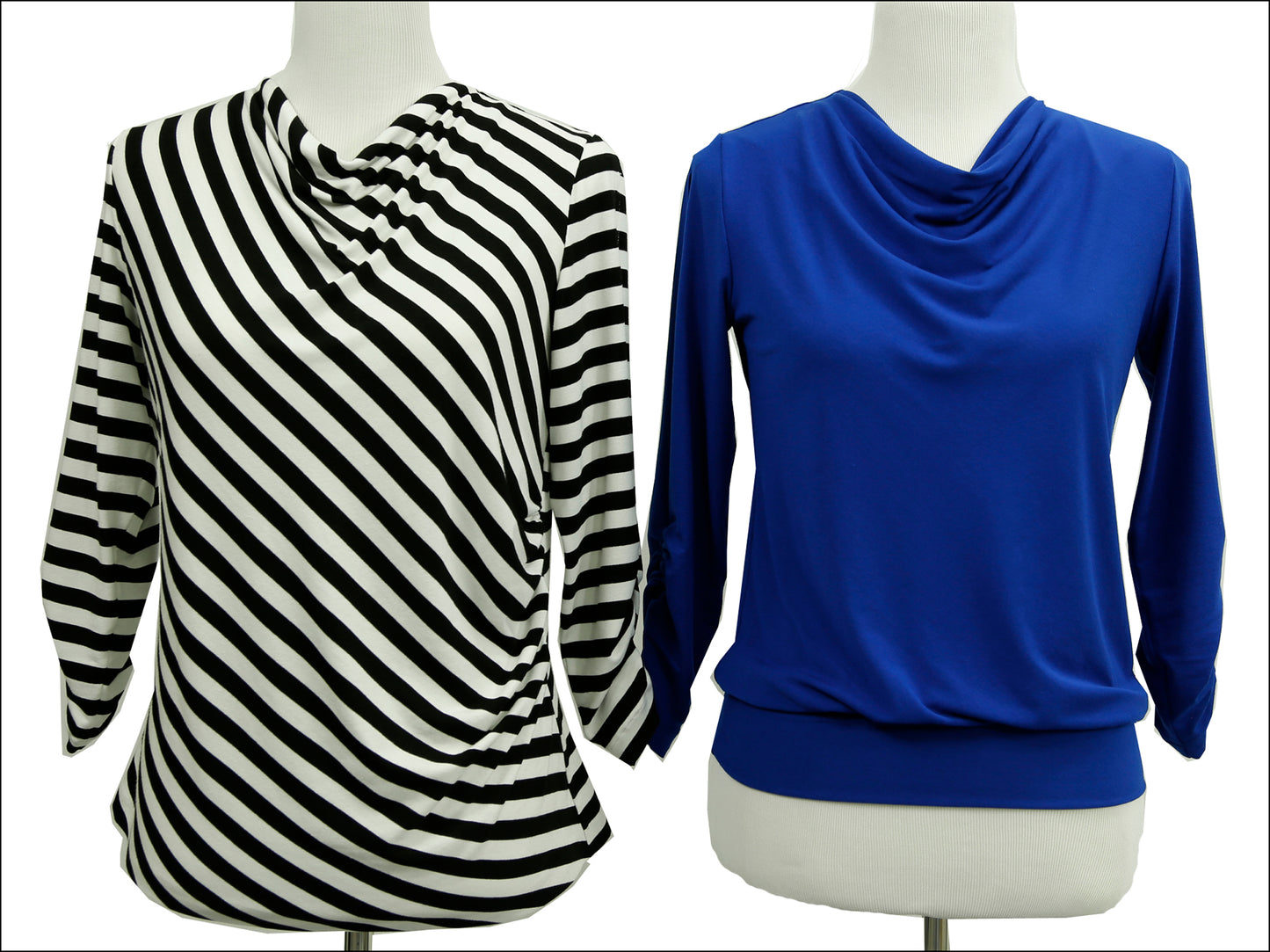 High Neck Cowl with Split Sleeve - Transform a Darted Sloper