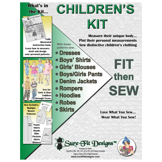 Children's Master Patterns Kit - Learn Children Pattern Drafting