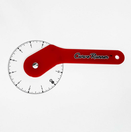 Curve Runner-12" Sewing Wheel Ruler measures curves