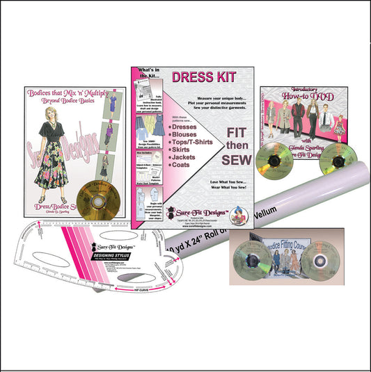 Dress Kit Bundle -Design Custom-Fit Dress & Blouses