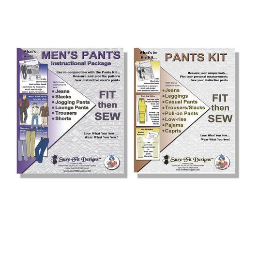 Men's Pants Bundle - Complete Pattern Drafting & Fitting Kit