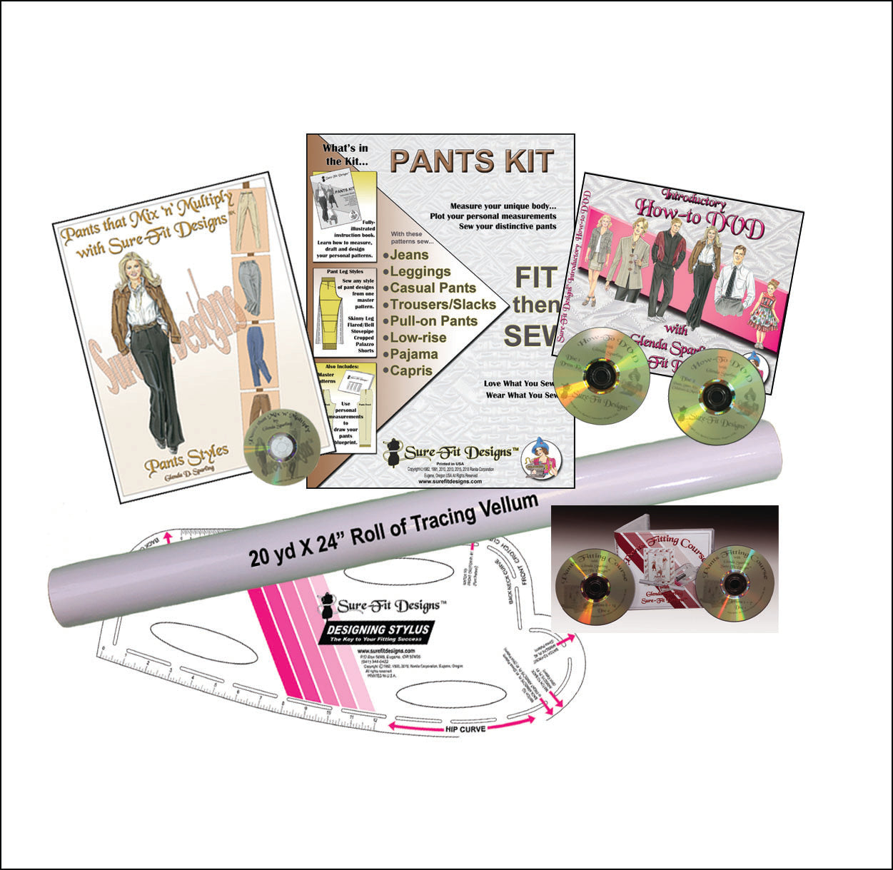 Pants Kit Bundles-Design Custom-Fit Pants & Trousers