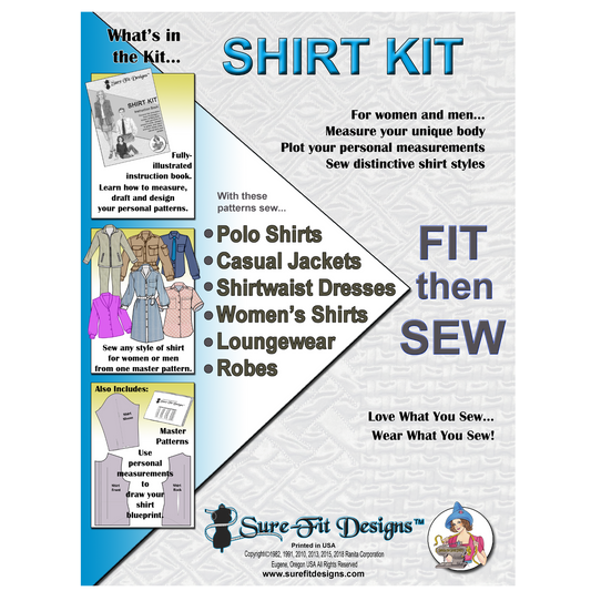 Shirt Master Pattern Kit - Learn to design shirts