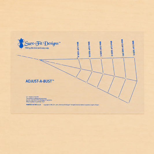 Adjust A Bust Template - Clear Plastic Dart Drafting Tool