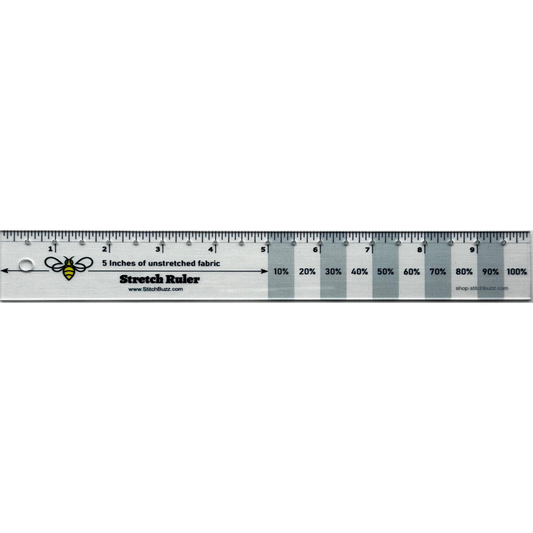 Stretch Ruler - Knit Fabric Stretch & Recovery Measuring Tool